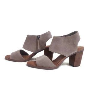 NWOT Toms Majorca Stacked Heel Suede Sandal